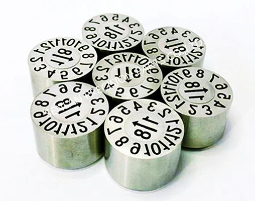 DEM मानक SUS420 सामग्री प्लास्टिक इंजेक्शन मोल्ड घटक दिनांक अंकन दिनांक स्टाम्प सम्मिलित करें: